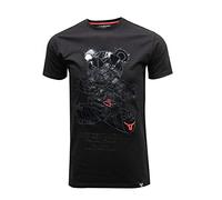 SCREENSHOT Mens Hipster Hip-Hop Premium Technique Tees - Stylish Longline Urban Streetwear Latest NYC Fashion T-Shirts - black - S