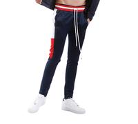 Screenshotbrand Mens Hip Hop Premium Slim Fit Track Pants - Athletic Jogger Bottom with Side Taping, S11855-navy, Large