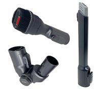 SCREENTRONICS 3 PC Set Combination Soft Brush with Crevice Head & Flexible Tool Dust Attachment Compatible Replacement for Samsung Jet 60 75 75+ 90 Series Cordless Stick Vacuum Cleaner