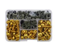 Screw accessories 177pcs Motorcycle Screws Fairing Bolts Body Nuts For Suzuki Gsr 600 Gsxr Sv650 Gsr750 Xsr900 1000 750 Vstrom 650(Gold)