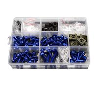 Screw accessories Motorcycle Fairing Body Bolt Kit Screw Spire Speed Fastener Clip Mounting Nut For H-ONDA VF750S For SABRE VF750 S VF 750S 750 1982 1983 1984 1985(Blue)