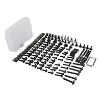 Screw accessories Motorcycle Fairing Bolt Screw Nut Clip Kit For H-ONDA VF750 CD/CD2 For MAGNA MSR250 XL1000 V/VARADERO XL1000V Accessories(Black- Silver)