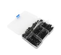 Screw accessories Motorcycle Fairing Bolts Kit Bodywork Screws Nut For H-ONDA Varadero Xl1000 Africa Twin Crf1000l Cbr1100xx Vtx 1300 1800 Cb1300(Black- Silver)