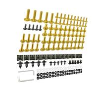 Screw accessories Motorcycle Fairing Windshield Bolts Screws Kit For Kawasaki KLX250 KLX250S KLX250SF KLX 250S/250/250SF KLX230RS Body Nuts Accessories(Yellow)