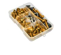 Screw accessories Screw Nut Kits For SUZUKI RM65 RM80 RM85 RM100 RM125 RM250 RM 80 85 125 250 Motorcycle Body Fairing Bolt(Yellow)