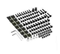 Screw accessories Universal Motorcycle Bodywork Fairing Bolts For Aprilia RSV4 RSV1000R RSV For Mille Tuono V4R 1000R V4 1100 Accessories(Black- Silver)