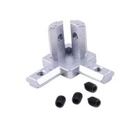 Screw Aluminum Profile Bracket 3 Way Zinc Alloy Corner Fitting for Home Builders and Machine Frame Installers Aluminum Extrusion Connector Profile Corner Fitting Zinc Alloy Slot Mount Frame Joint Set