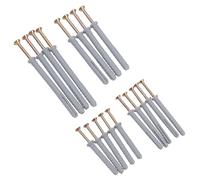 Screw and Anchor Wall Raw Plugs for Brick Concrete Wood 5mm - 8mm 18pc