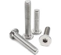 Screw Bolt,Furniture Connector Bolts,5pcs M12*20~120mm Stainless Steel Hex Hexagon Socket Ultra Thin Flat Wafer Allen Head Bolt Screw(M12*20)