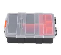 Screw Box Organiser, Parts Box Hardware Storage Toolbox Tool Organizer for Screws Nuts Small Fasteners Removable Compartments Classification Grid PVC Lattice Finishing Components Fitting Detachable