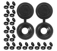 Screw Cover Caps for Black Plastic 100pcs Self-tapping Screw Holes