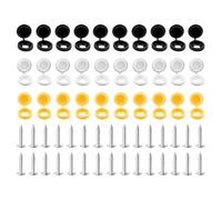Screw Covers, Hinged Nail Caps, Dustproof Waterproof, Sturdy PP Material, Easy Installation, Ideal for Home Cabinet Automotive Use, 0.51 x 0.2 Inches, Multicolor, 30 Pieces