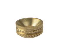 Screw Cup Sockets Solid Brass Polished No. 8 Bag 100