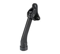 Screw Door Stop Zinc Alloy Kick Down Door Stop Heavy Metal Hands Free Door Stopper with Rubber Feet for Garage Gate Office Home