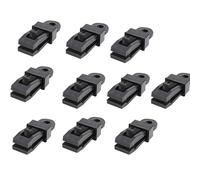 Screw Down Clamps for Woodworking Pleteffect Tarp Clips Plastic Net Buckle Tarp Clamps Heavy Duty Clips Clamp Adjustable Awning & Shade Cloth for Outdoor 4 Hose (Black, 8X2. 4X1. 3cm)