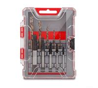 Screw Extractor Drill Bit Kit for Extracting Broken Screws, Spiral Flute Removers Made from Hardened Steel Alloy, Includes Matched Drill Bits and Compact Storage Case