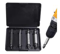 Screw Extractor Kit, DIY Hand Tools, Made from Hardened High Speed Steel, Remover for Stripped Head Screws, Easy Removal of Broken Rusty Hardware