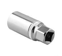 Screw Extractor Set 1/2 Inch Drive for Broken Bolt Removal, Chrome | Broken Bolt Extractor SetDamaged Screw Remover ToolStripped Head Bolt Extractor1/2 Inch Drive Socket KitChrome(10mm)