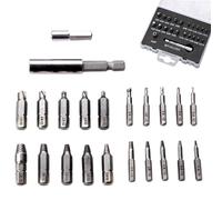 Screw Extractor Set, 22-Piece Stripped Bolt Removal Tools, Precision Nut Removers, Drill Bit Kit, Sturdy Mechanic Device for Workshop, Home Repair, Handmade, Fathers, Husbands 2.24x0.24x0.24 Inches