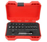 Screw Extractor Set 22PCs | Left Hand Thread Drill Bit for Stripped Screw Extraction | High Speed Steel Tool Kit for Mechanics/DIY/Home Repair | Holder with Attraction Feature