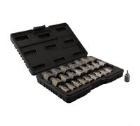 Screw Extractor Set 25 Pieces with Spiral Groove Design for Fast Grip on Broken Screws Bolts and Studs