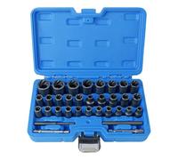Screw Extractor Set, 33-Piece Shockproof Nut Extractor Tool, Practical and at the Same Time - For Threaded Bolts, Chassis, Tractor, Motorcycle, Machines, DIY Workshop