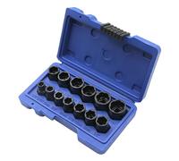 Screw Extractor Set - Set of 13 Impacts Bolt Nut Remover,Ergonomic Non-Slip Tools Impacts Removal Gadget for Car Wheel Axle Drain Induction Shop