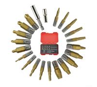 Screw Extractor Set with Magnetic Extension Bit Holder and Socket Adapter for Stripped and Broken Screws, for Easy Out Tool Kit for Home, Garage, and Workshop Repair