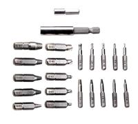 Screw Extractor, Stripped Screw Remover Kit, Broken Bolt Drill Bit Set | Magnetic Bit Holder and Reverse Drill Design | 22 Pieces, for Home Improvement and Workshop Use