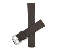 Screw Fit, 24mm Brown Genuine Leather Mens Replacement Watch Band Strap for Skagen Watches, Attaches with Screws