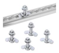 Screw Fitting Airline Rail Stainless Steel V2A M8 x 30 End Fitting for Lashing Rails Fitting Screw Connection Airline (Pack of 5)
