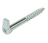 Screw Hooks with Cross Slot Heavy Duty GALVANISED Steel SELF Tapping Wood 5.2 x 50mm x1