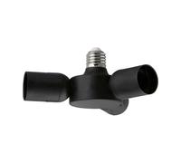 Screw In Adapter Colour Black Plastic 3 x Screw Adapters Bulb E27 3x20W