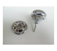 Screw In Cabinet Knob Polished Chrome 40mm by Ironmongery World