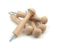 Screw in Oak Shaker Peg 3.5" - (Pack of 5)