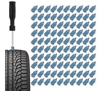 Screw in Tire Repair Plugs | 100-Piece Quick Fix Car Accessories - Automotive Screw Type Tire Plug,for Truck RV SUV Motorcycle Outdoor Travel Driving Road Trip