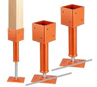Screw Jack Post,4" x 4" Adjustable House Floor Jacks,13.4"-18.7" Height Range,24000 lbs Max Load Capacity, Temporary House Jack Pole,Lifting Floor Crawlspace Basement Shore Beam (2-PCS)