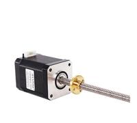 Screw L100-500mm Free shpping nema17 stepper motor 17HS6401S-T8 lead screw 2/4/8mm mill cut engraving machine for 3D printer(17HS6401S-T8-200MM,Lead 2mm)
