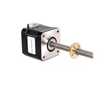 Screw Linear Stepper Motor ， Nema17 Stepper Motor 17HS4401S T8x8 Filament Linear Motor Z Axis Trapezoidal Screw 100-300MM(4401S-T8X8-100MM)