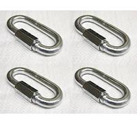 Screw Lock Repair Quick Link 6MM X4 Galvanised Chain Secure Fastener)