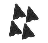 Screw Mount Cabinet Corner Plates 4 Pack Black Polymer | Corner Plates with Screw Holes for Cabinet Side Covers and Equipment Cases Repair Work Hardware