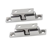 Screw Mount Cabinet Latch Hardware 2 Piece Set, Silver Metal Tension Latch for Storage Doors, Boat Cabinets, and Panels Boat Cabinet Hardware Storage Door Screw Mount Silver Metal Door Closure Set