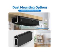 Screw-Mount Docking Station Holder for D3100 Dock, Under Desk & Wall Mount Acrylic Organizer Stand