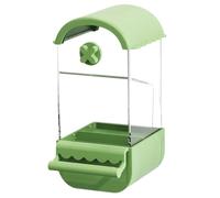 Screw On Bird Parrots Feeding Container Large Capacity Feeders for Cage Automatic Bird Feeders with Perch Feeding Tool