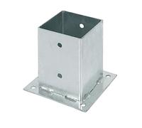 Screw-On Sleeve for Square Wooden Posts Hot-Dip Galvanised 101 x 101 mm