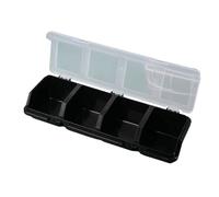 Screw Organization Box with Lids 4 Compartments Tool Bin Divider Compartment Container Sorting Screw Box Supplies Multi Compartment Tool Storage Case