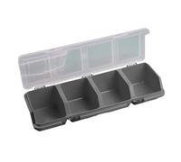 Screw Organization Box with Lids 4 Compartments Tool Bin Divider Compartment Container Sorting Screw Box Supplies Multi Compartment Tool Storage Case