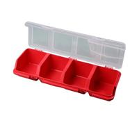 Screw Organization Box with Lids 4 Compartments Tool Bin Divider Compartment Container Sorting Screw Box