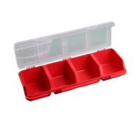 Screw Organization Box with Lids 4 Compartments Tool Bin Divider Compartment Container Sorting Supplies Organization