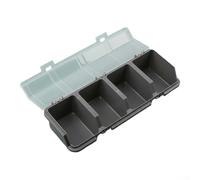 Screw Organizer Box Made of Plastic with Visible Compartments for Sorting Hardware Components at Home or (Gray)